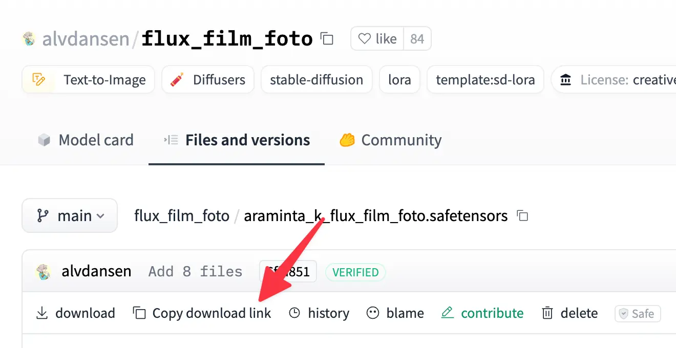 Huggingface link download